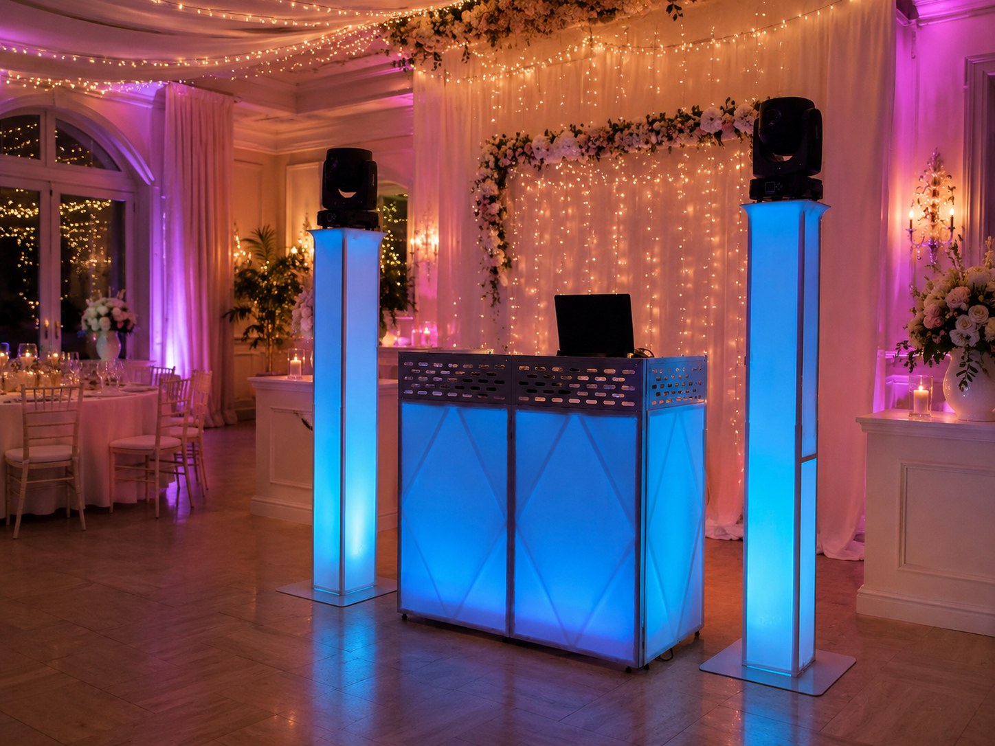 DJ Setup in Hochzeitslocation